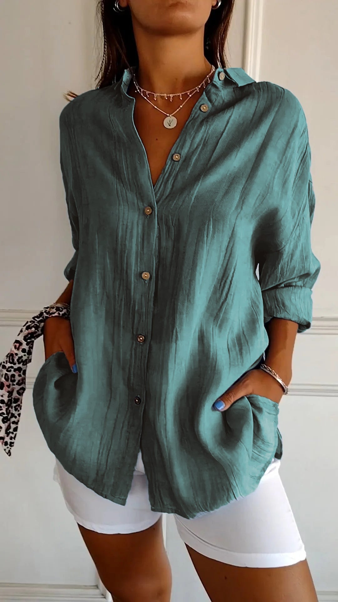 Pauline – Blouse boutonnée femme