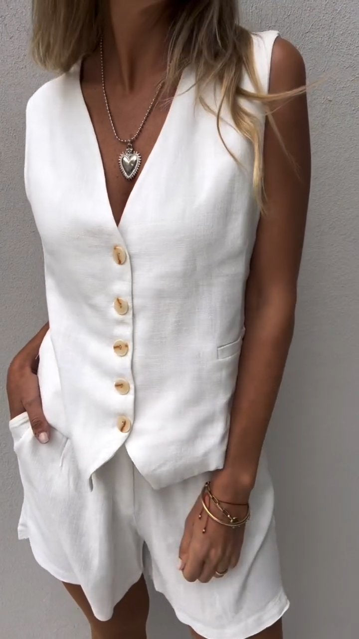 Élise – Ensemble deux pièces avec gilet femme
