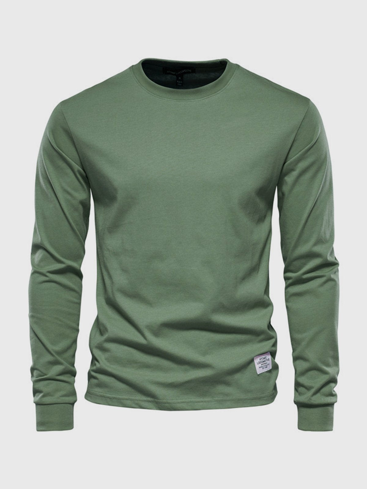 Haut à manches longues pour homme automne doux respirant en coton avec coupe droite Benoît