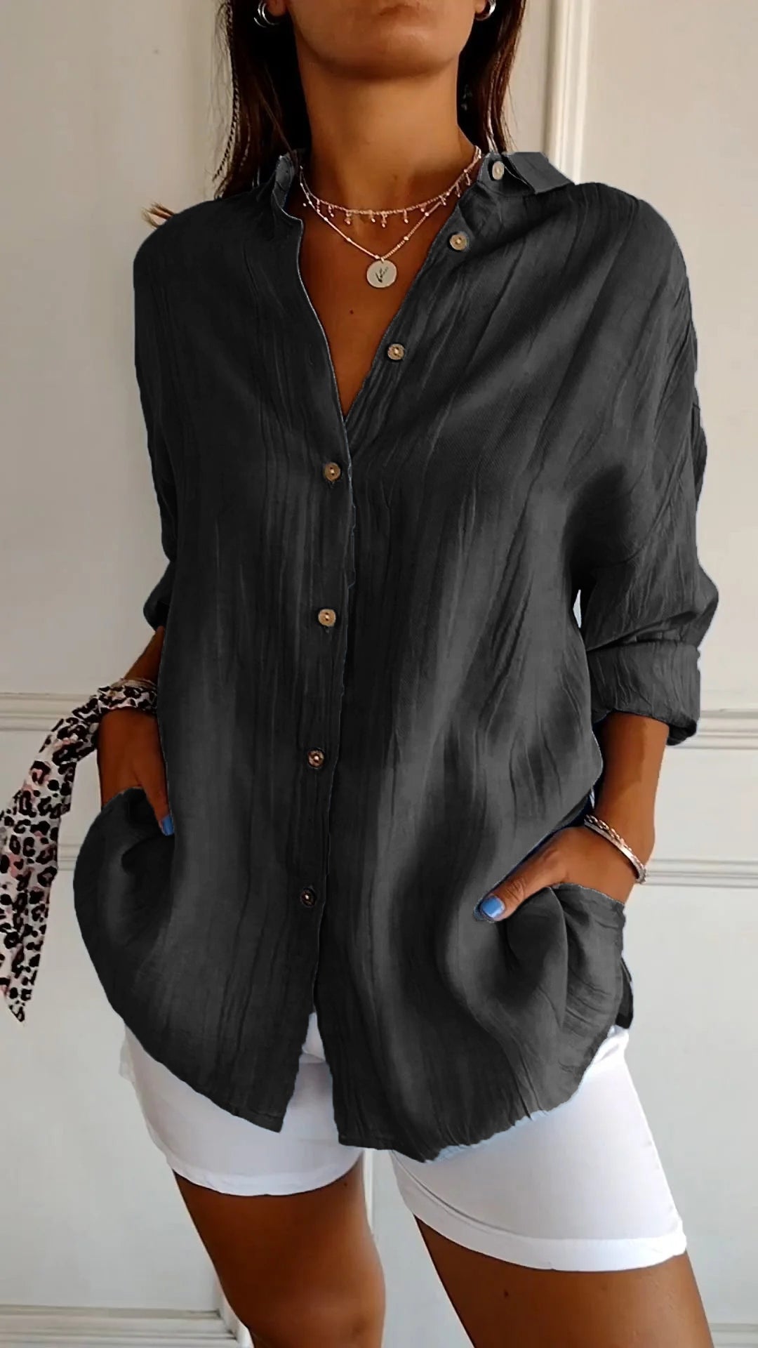 Pauline – Blouse boutonnée femme