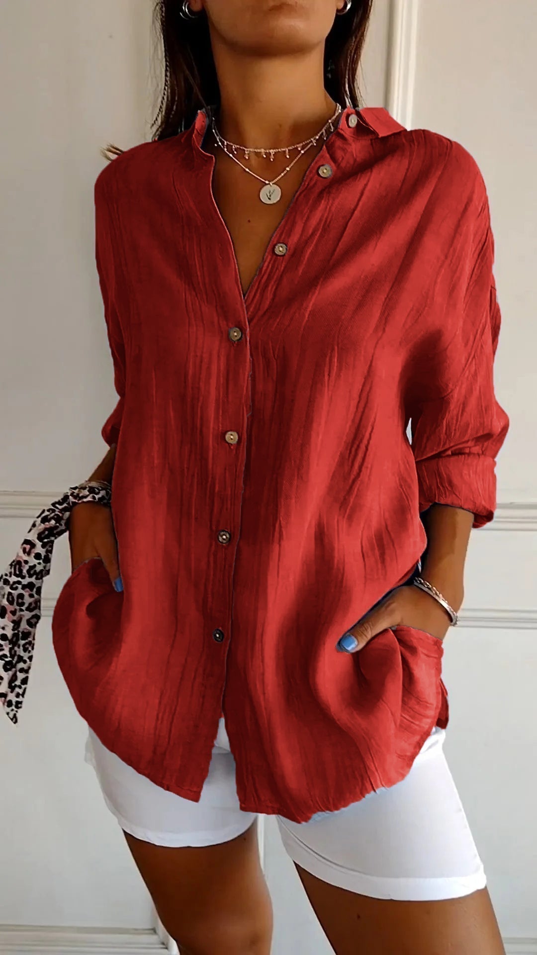 Pauline – Blouse boutonnée femme