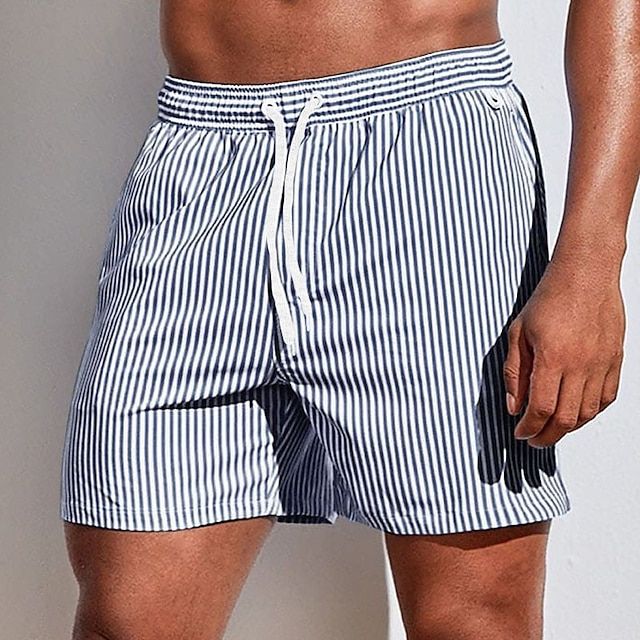 Short de bain rayé pour homme au style marin et confort idéal pour l’été