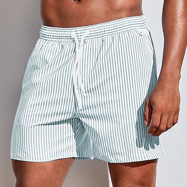 Short de bain rayé pour homme au style marin et confort idéal pour l’été