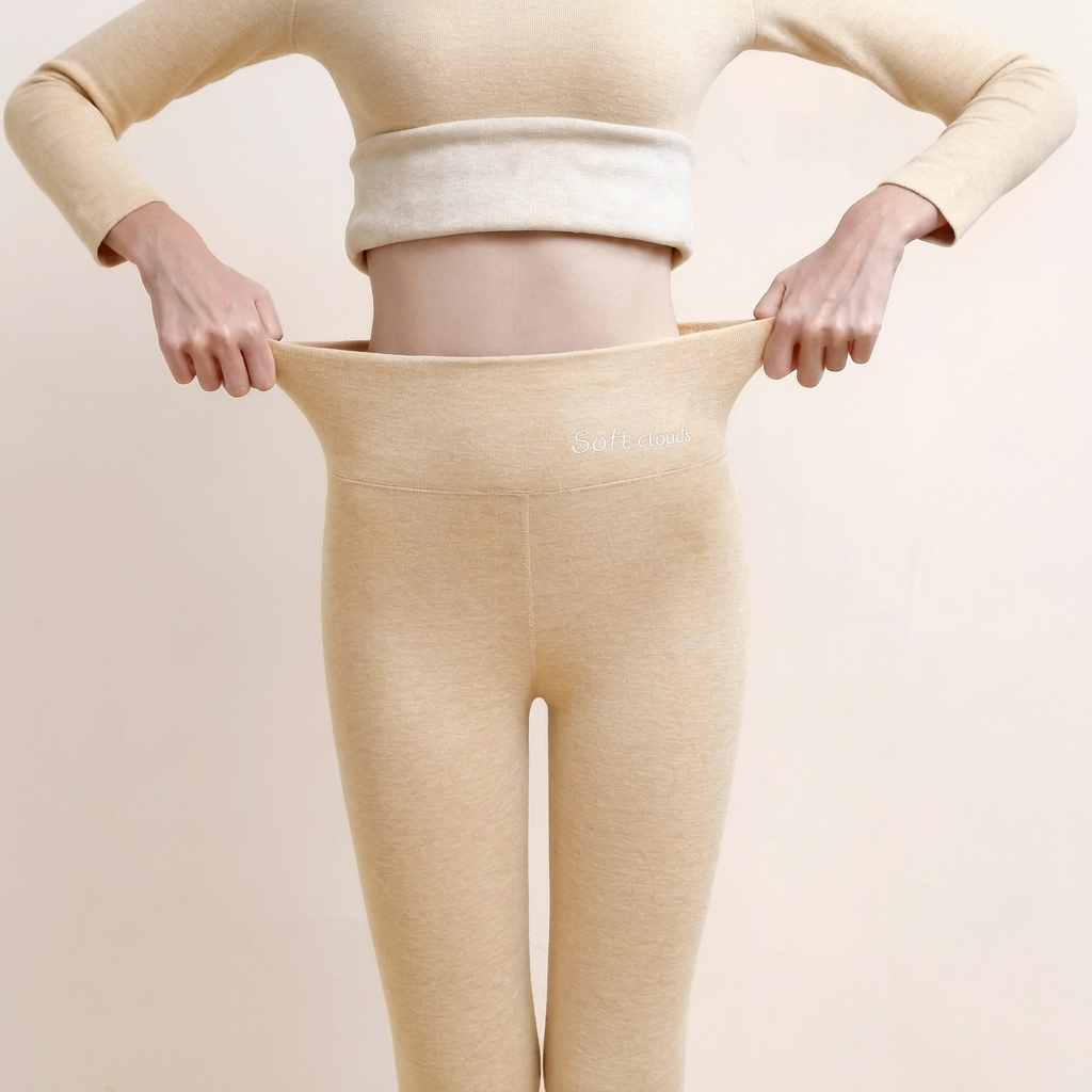 Legging thermique femme polaire taille haute 5