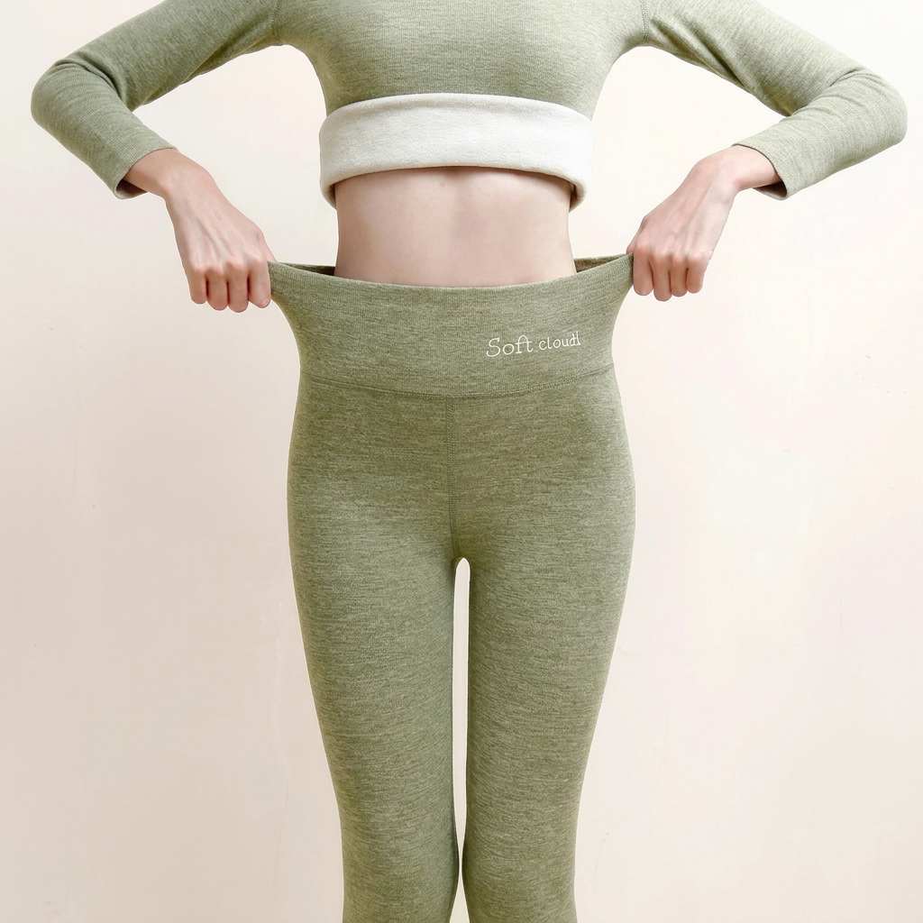 Legging thermique femme polaire taille haute 6