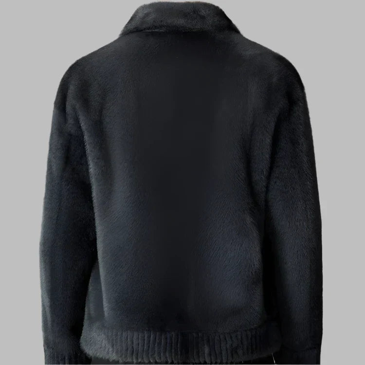 Manteau homme en fausse fourrure coupe ajustée 7