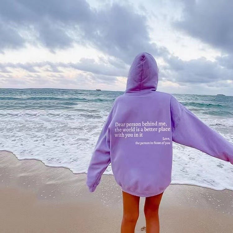 Valérie – Sweat à capuche femme imprimé