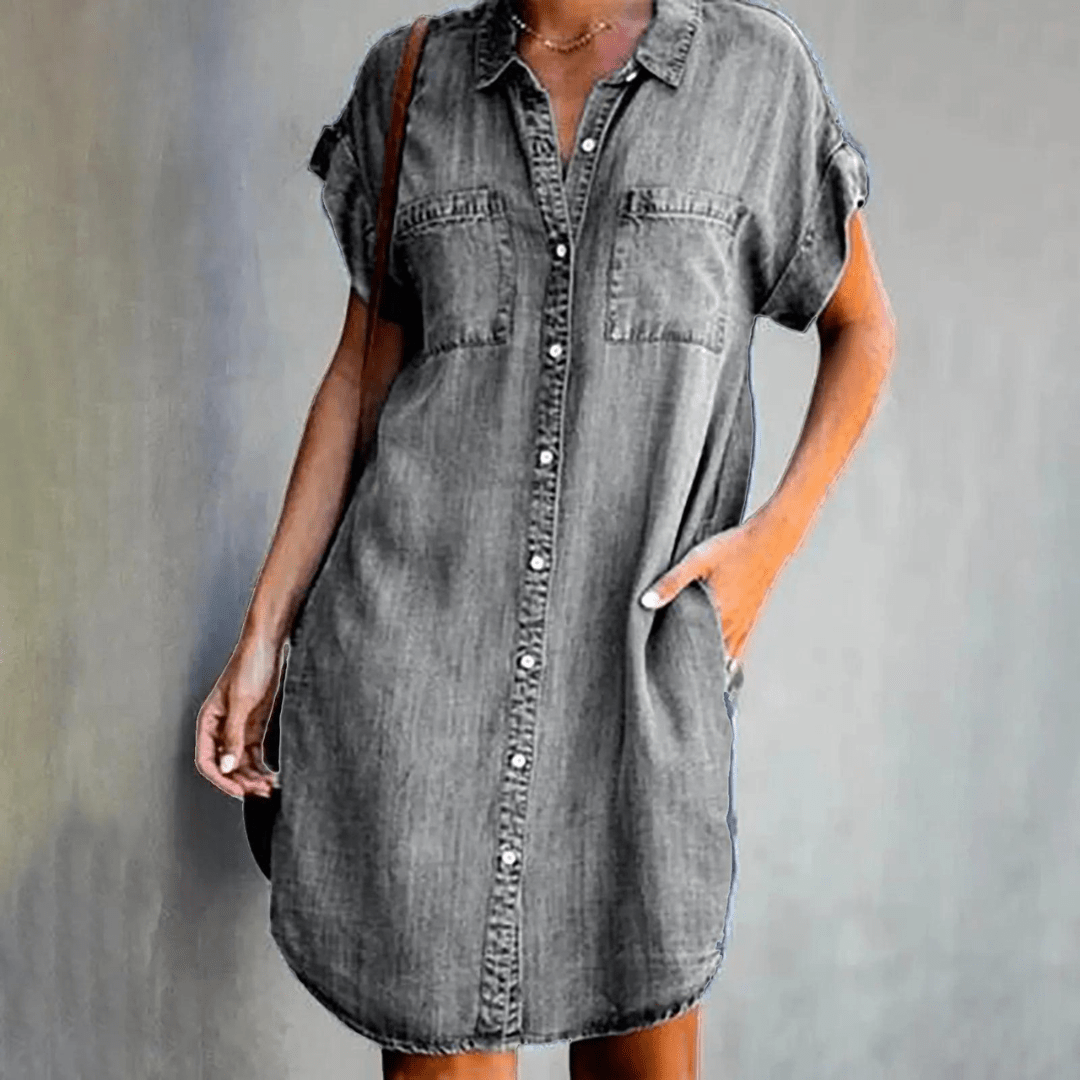 Héloïse – Robe chemise midi femme