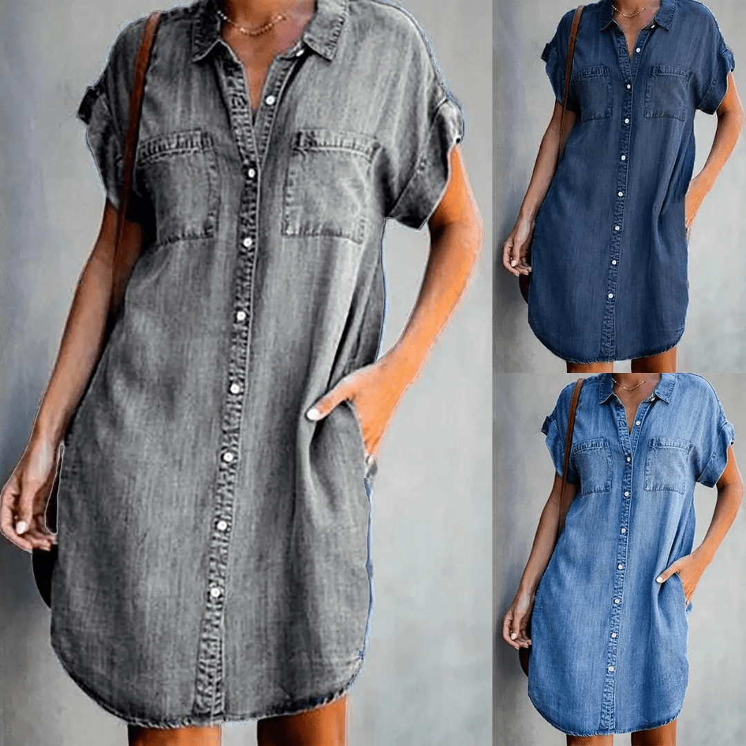 Héloïse – Robe chemise midi femme