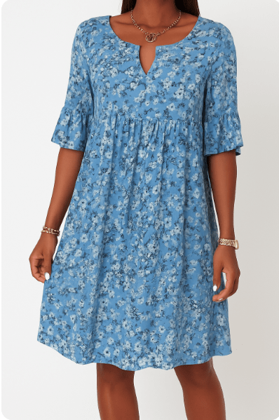 Floriane – Robe midi à fleurs femme
