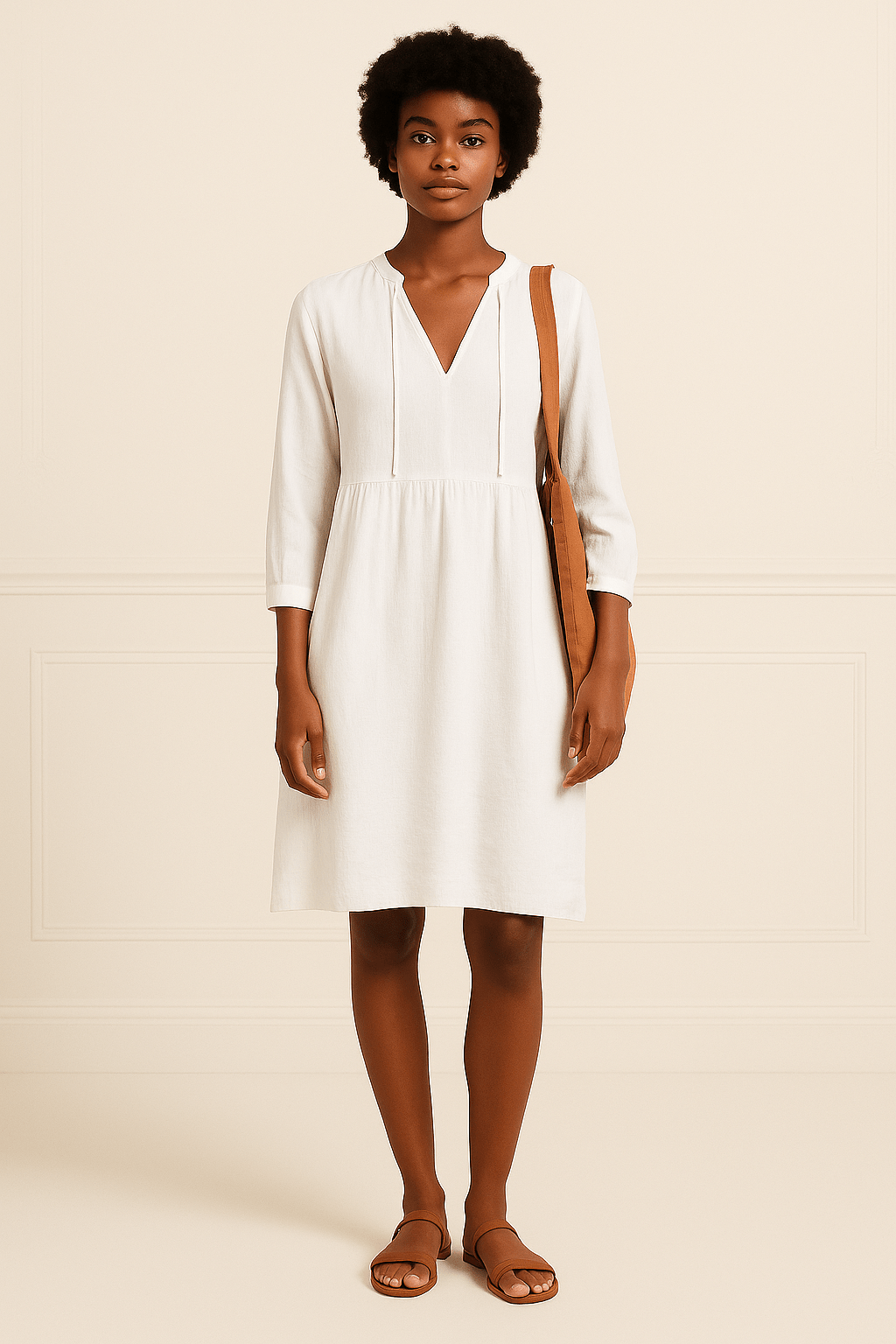 Manon – Robe chemise midi ample femme