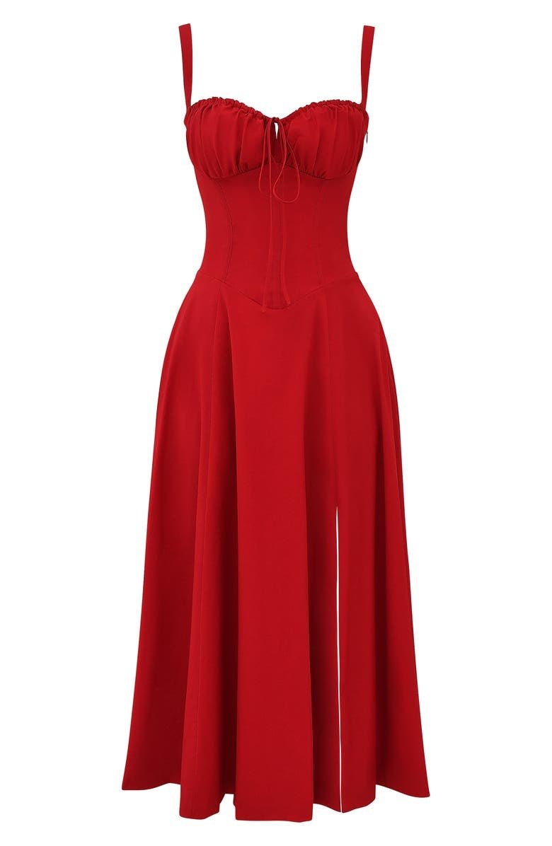 Mathilde – Robe midi à corset femme