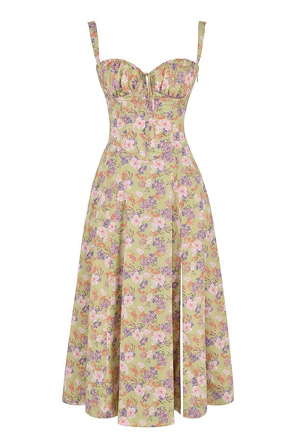 Mathilde – Robe midi à corset femme