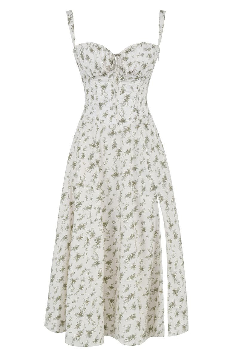 Mathilde – Robe midi à corset femme