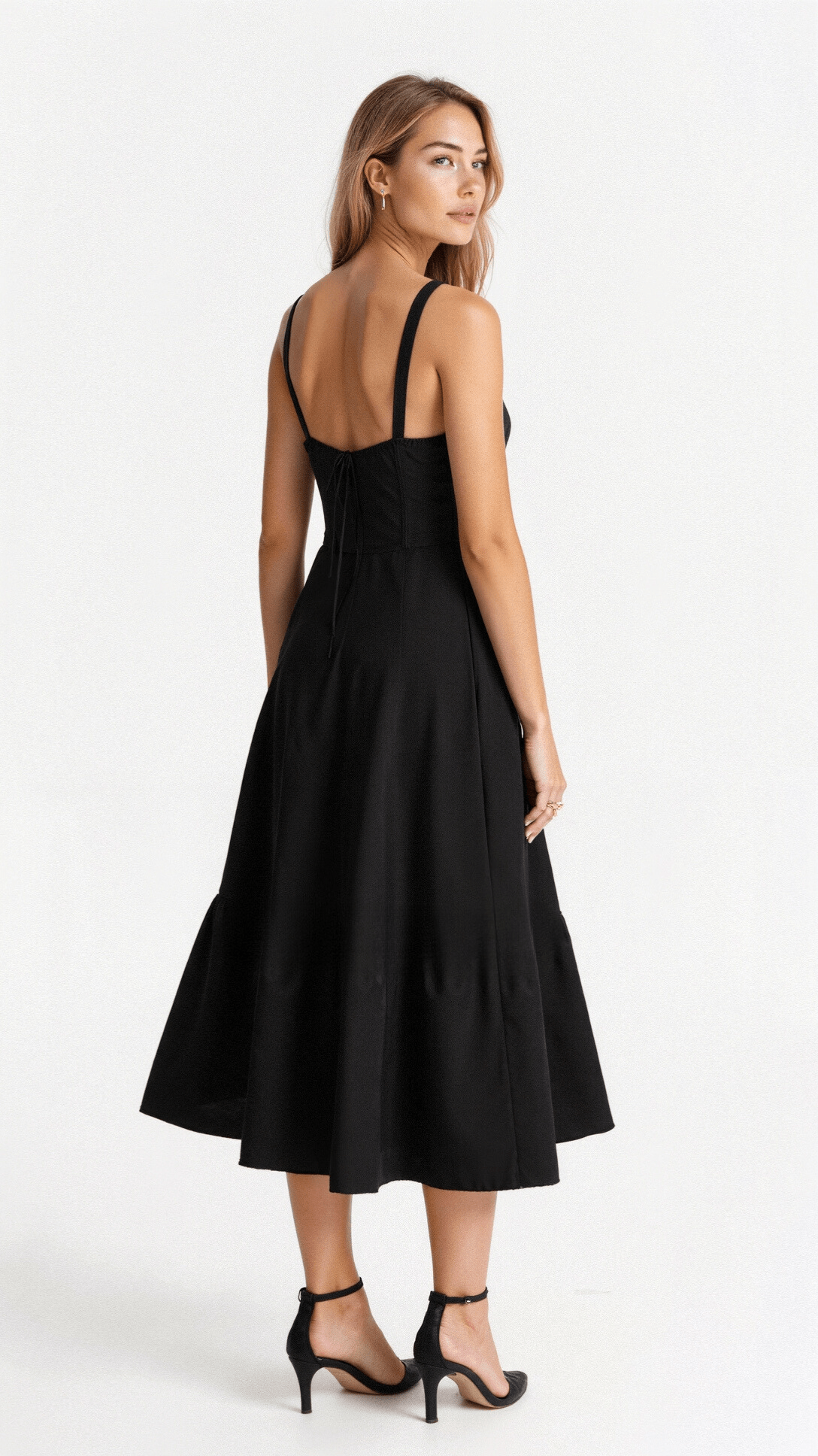 Mathilde – Robe midi à corset femme