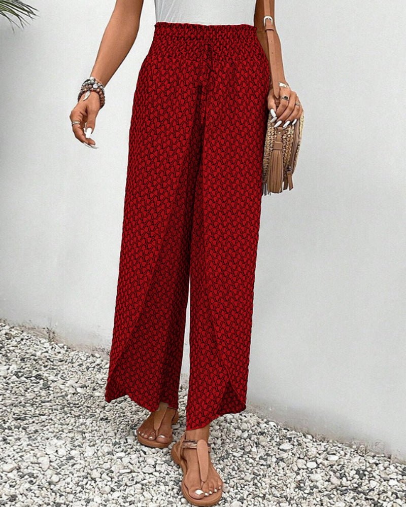 Camille – Pantalon léger à imprimé femme