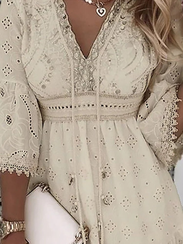 Léa – Robe mini bohème femme