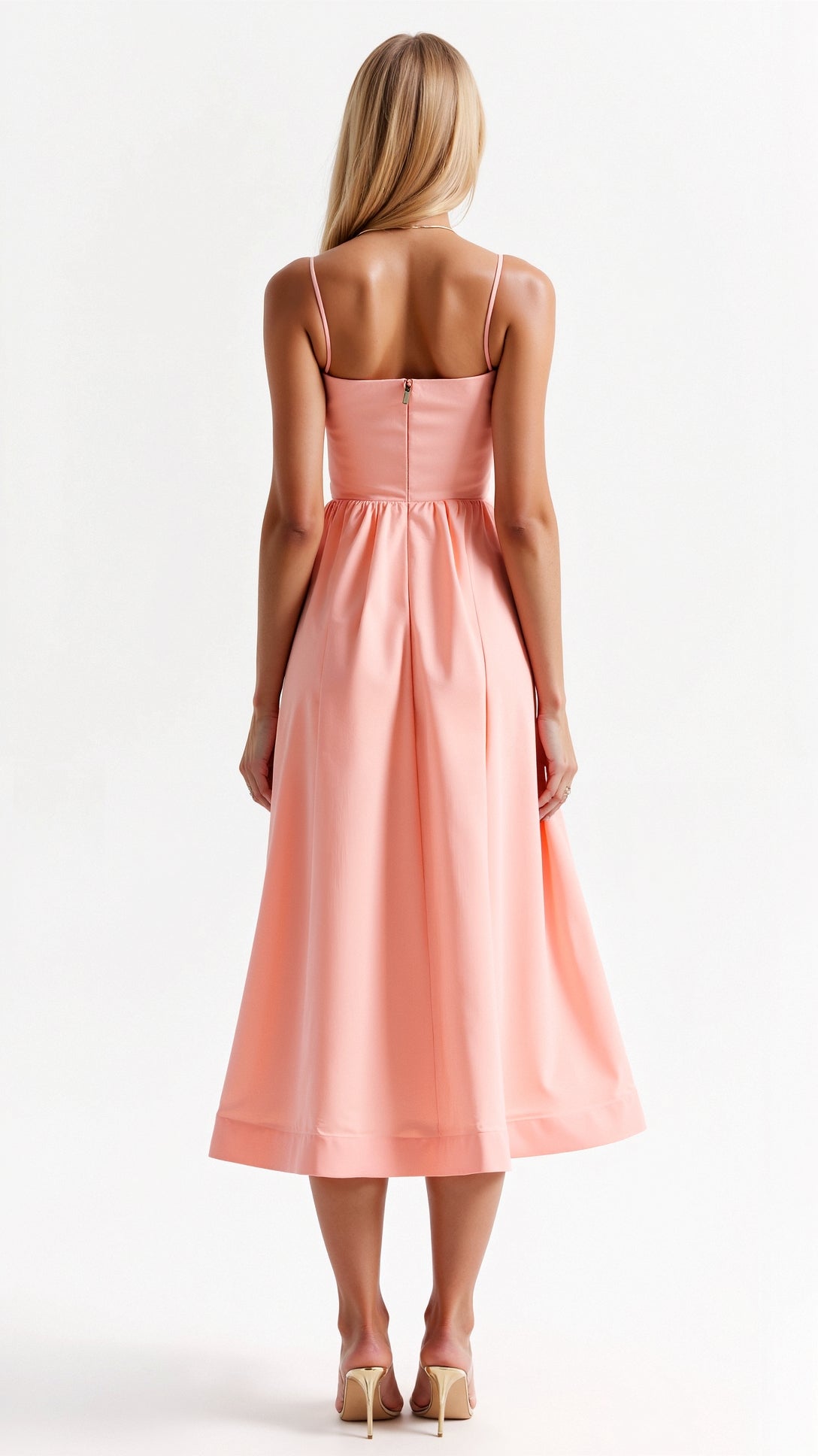 Laurine – Robe midi fluide femme