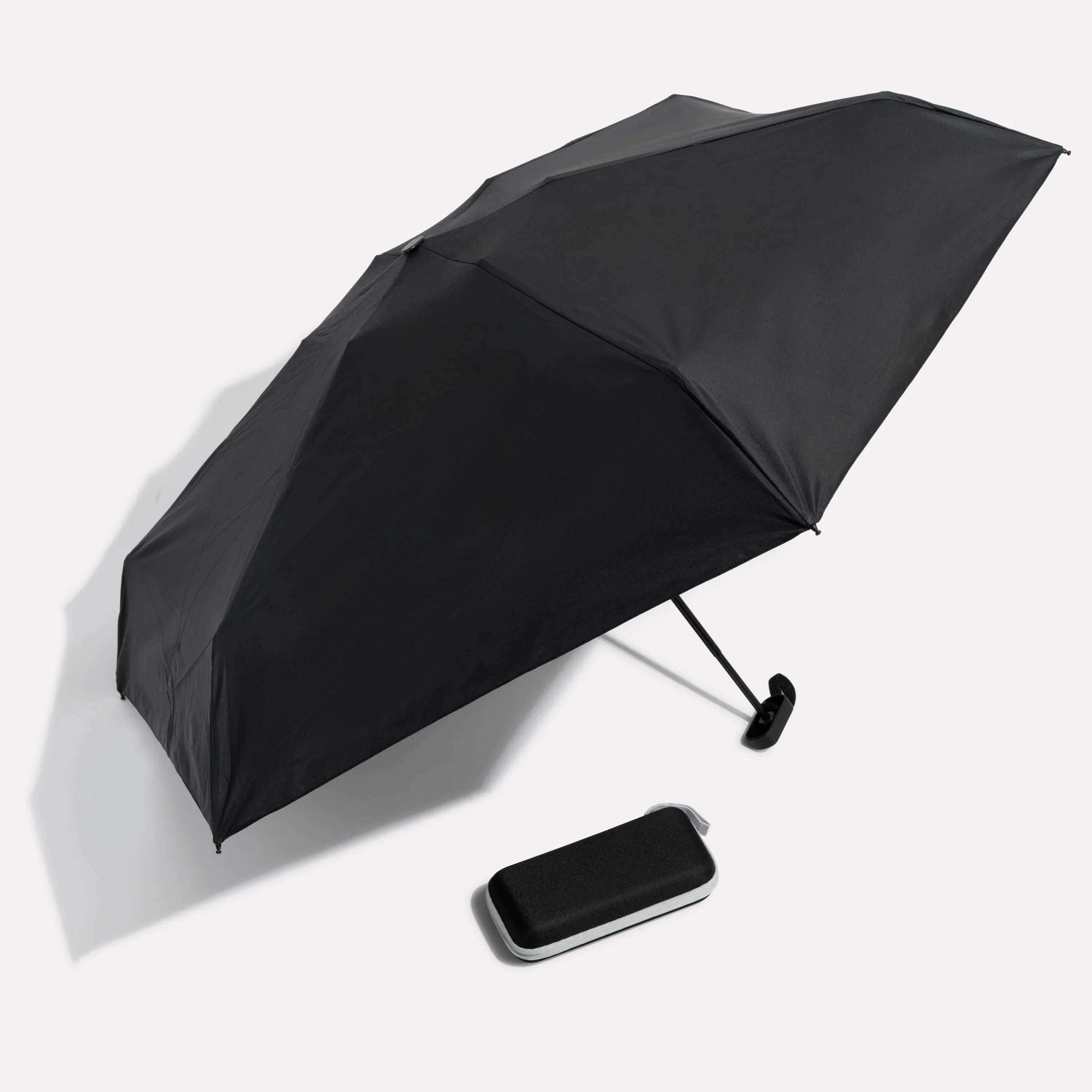 Parapluie pliant compact anti-vent avec étui déperlant et armature en acier inoxydable 10