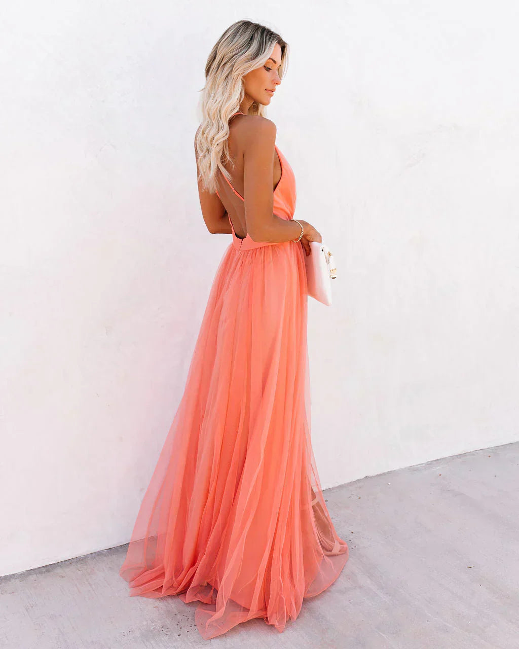Robe fluide orange pour femme – Éclat, légèreté et allure assurée