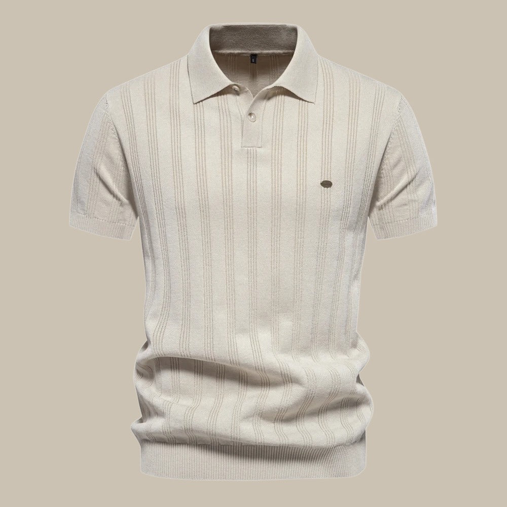 Polo d’été pour homme en laine mérinos à manches courtes, confort respirant et élégance naturelle