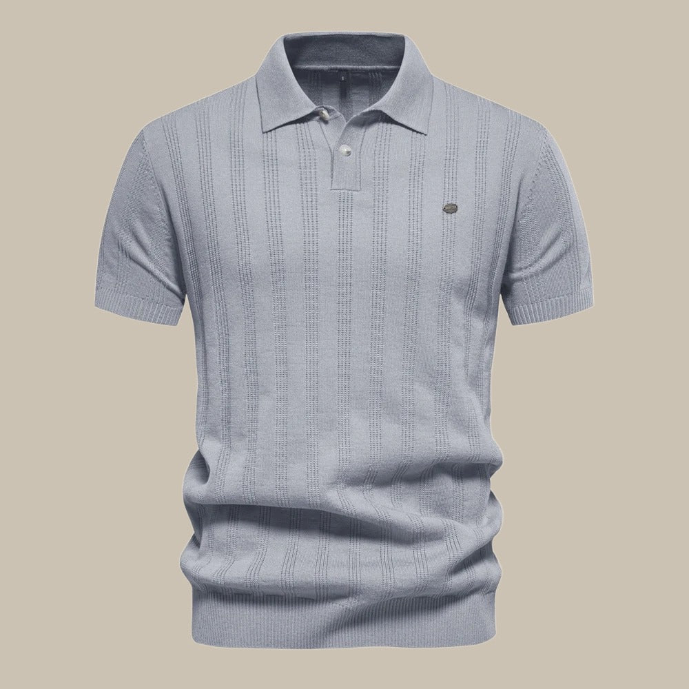 Polo d’été pour homme en laine mérinos à manches courtes, confort respirant et élégance naturelle