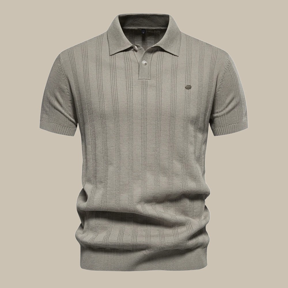 Polo d’été pour homme en laine mérinos à manches courtes, confort respirant et élégance naturelle