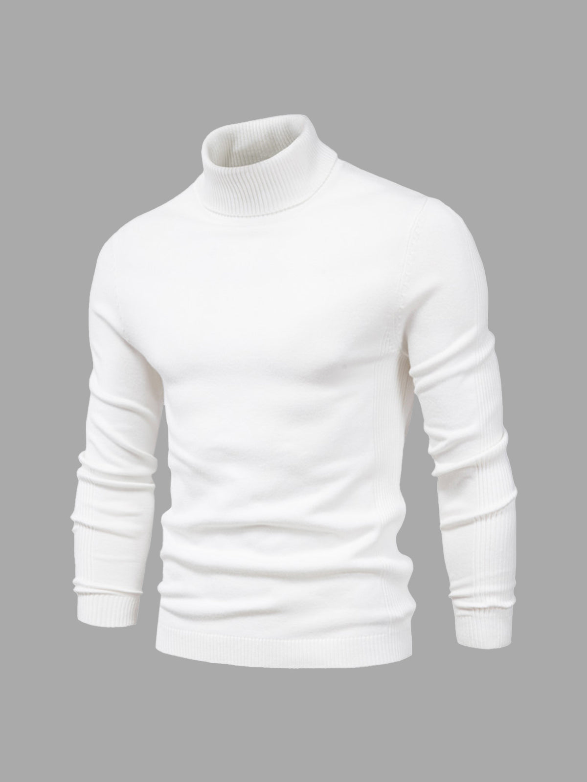 Pull col roulé homme en coton doux et intemporel, lavable en machine 1
