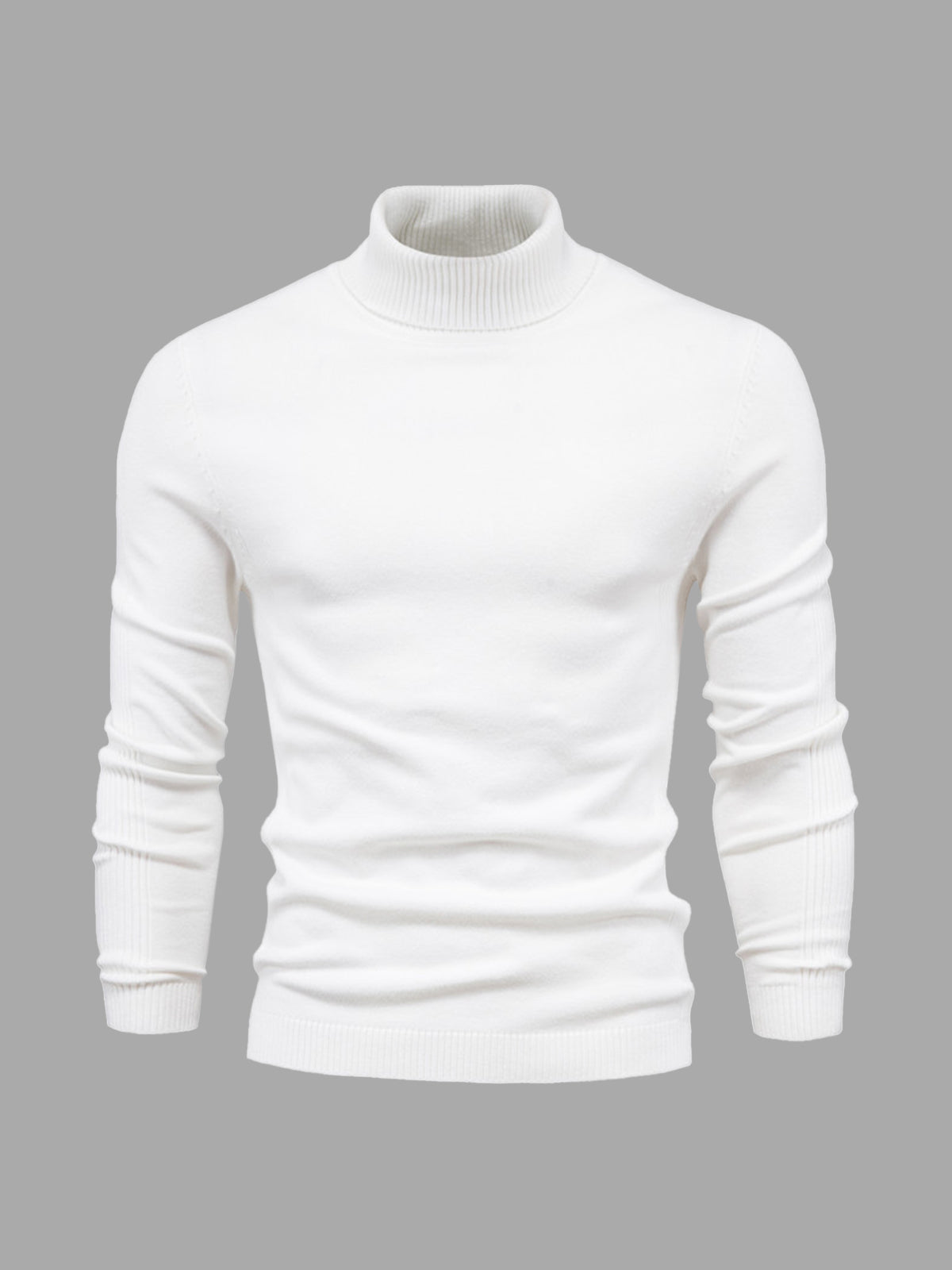 Pull col roulé homme en coton doux et intemporel, lavable en machine 15