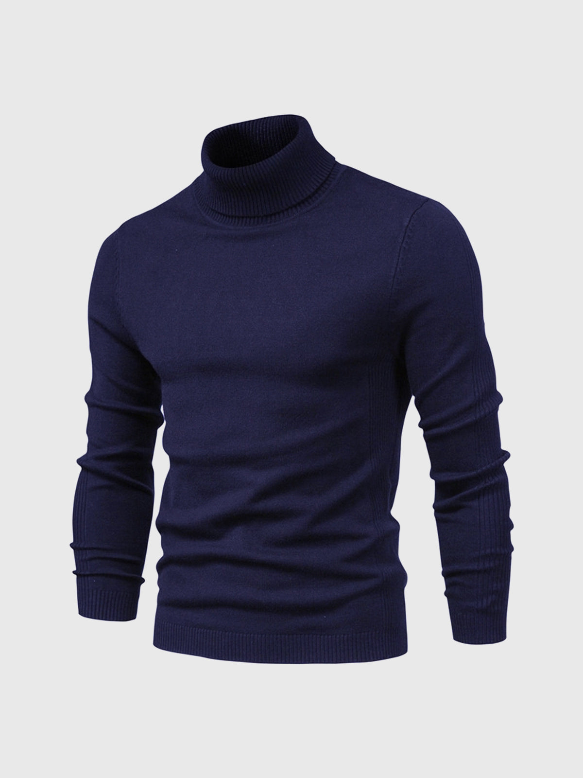 Pull col roulé homme en coton doux et intemporel, lavable en machine 20