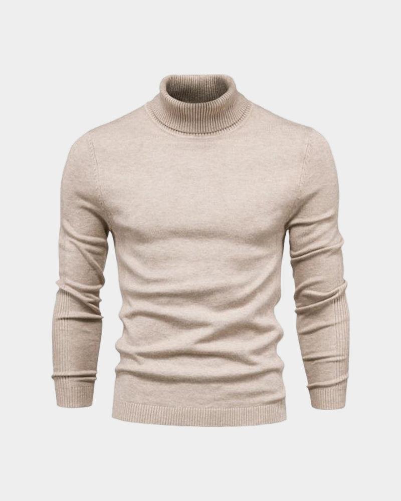 Pull col roulé homme en laine mérinos à coupe ajustée, doux et léger 6