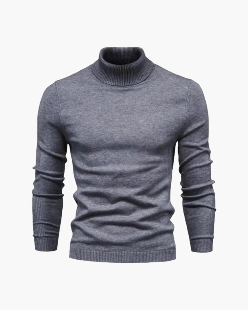 Pull col roulé homme en laine mérinos à coupe ajustée, doux et léger 8