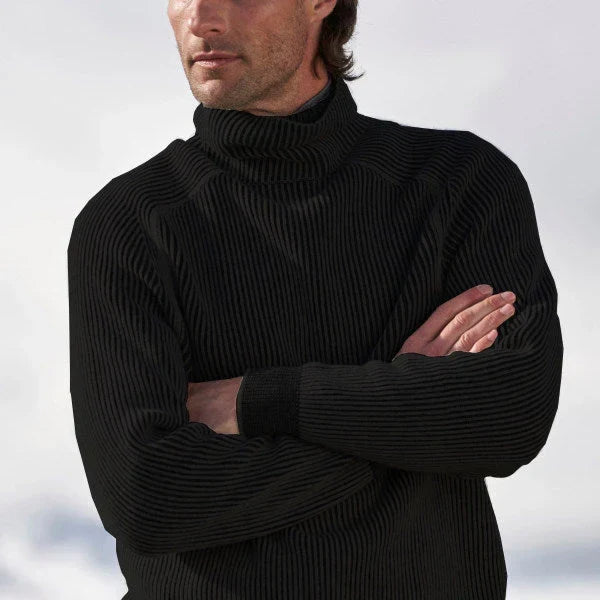 Pull col roulé homme en laine moelleuse et chaude pour l'hiver 1