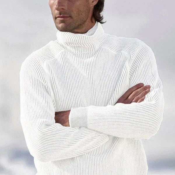 Pull col roulé homme en laine moelleuse et chaude pour l'hiver 2