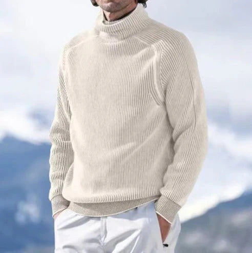 Pull col roulé homme en laine moelleuse et chaude pour l'hiver 3