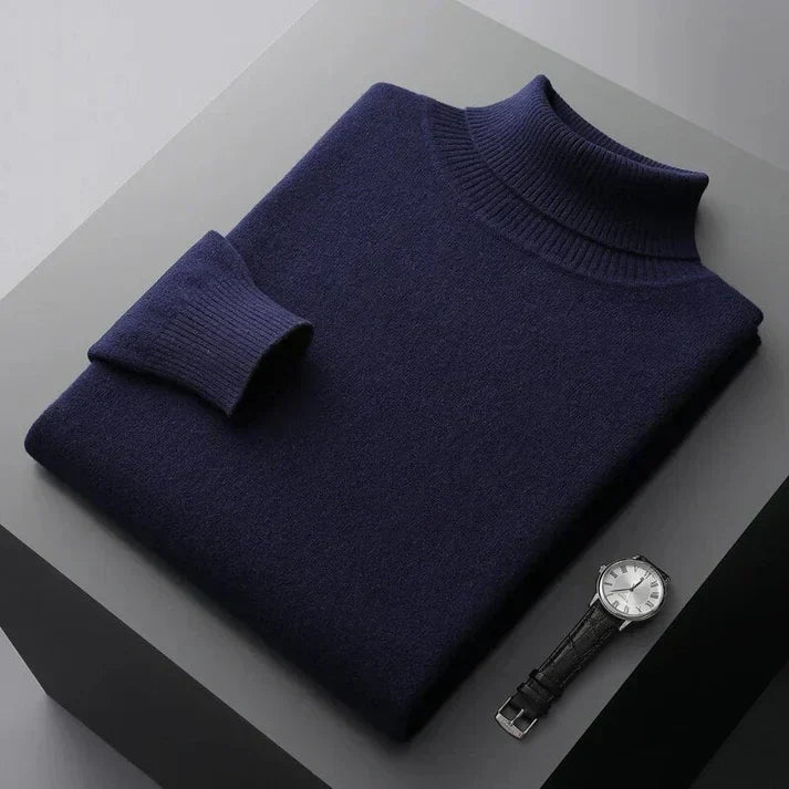 Pull col roulé homme en laine souple à coupe flatteuse 3