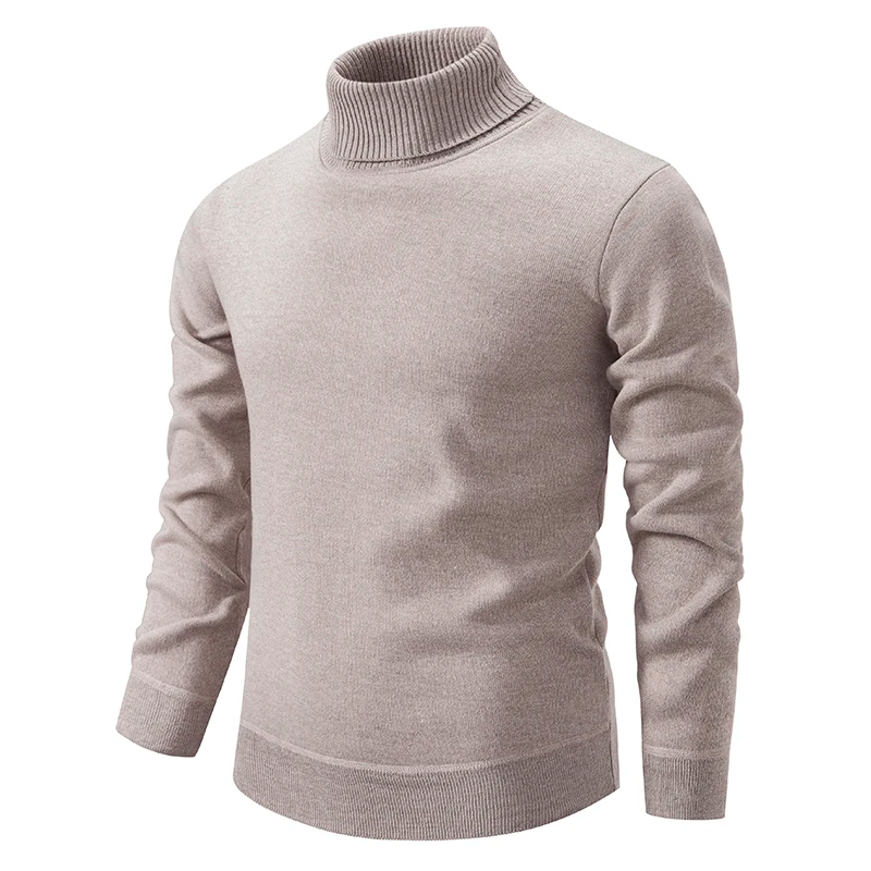 Pull col roulé homme en laine vierge, doux et facile d'entretien 1