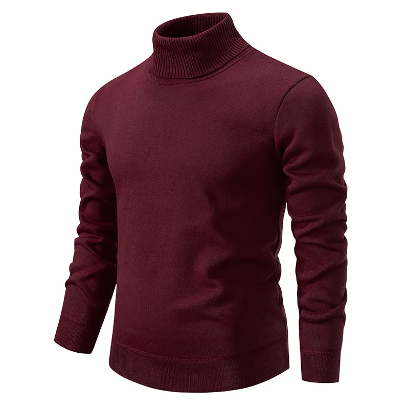 Pull col roulé homme en laine vierge, doux et facile d'entretien 4