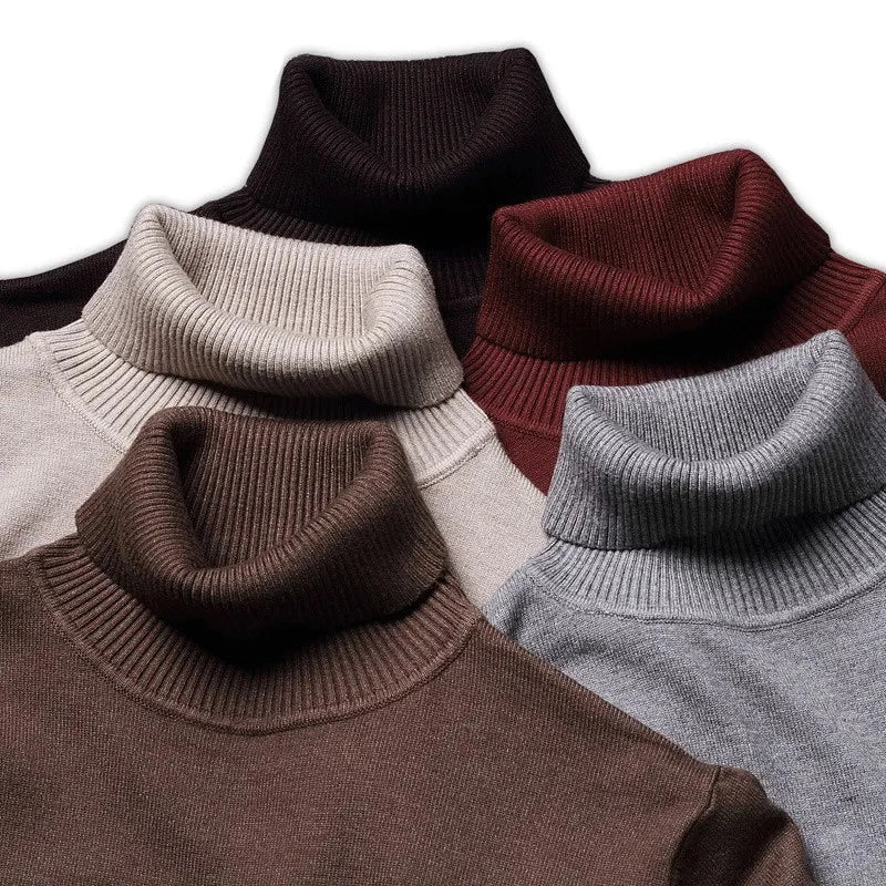 Pull col roulé homme en laine vierge, doux et facile d'entretien 6