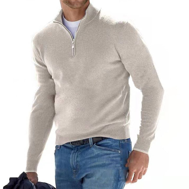 Pull demi-zippé homme 1