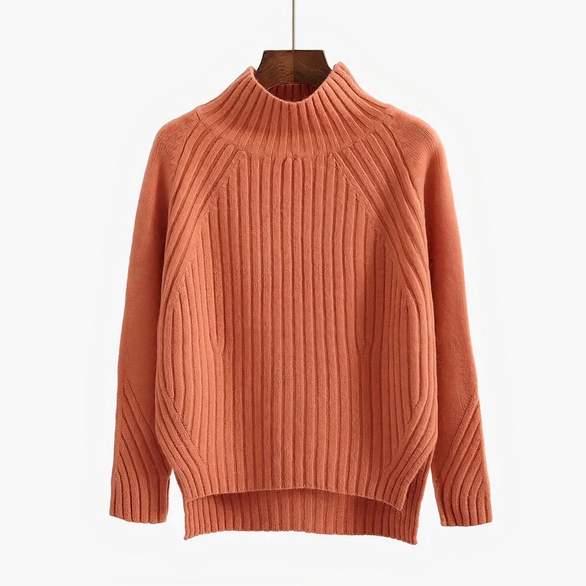 Pull en maille femme col rond coupe ample 2