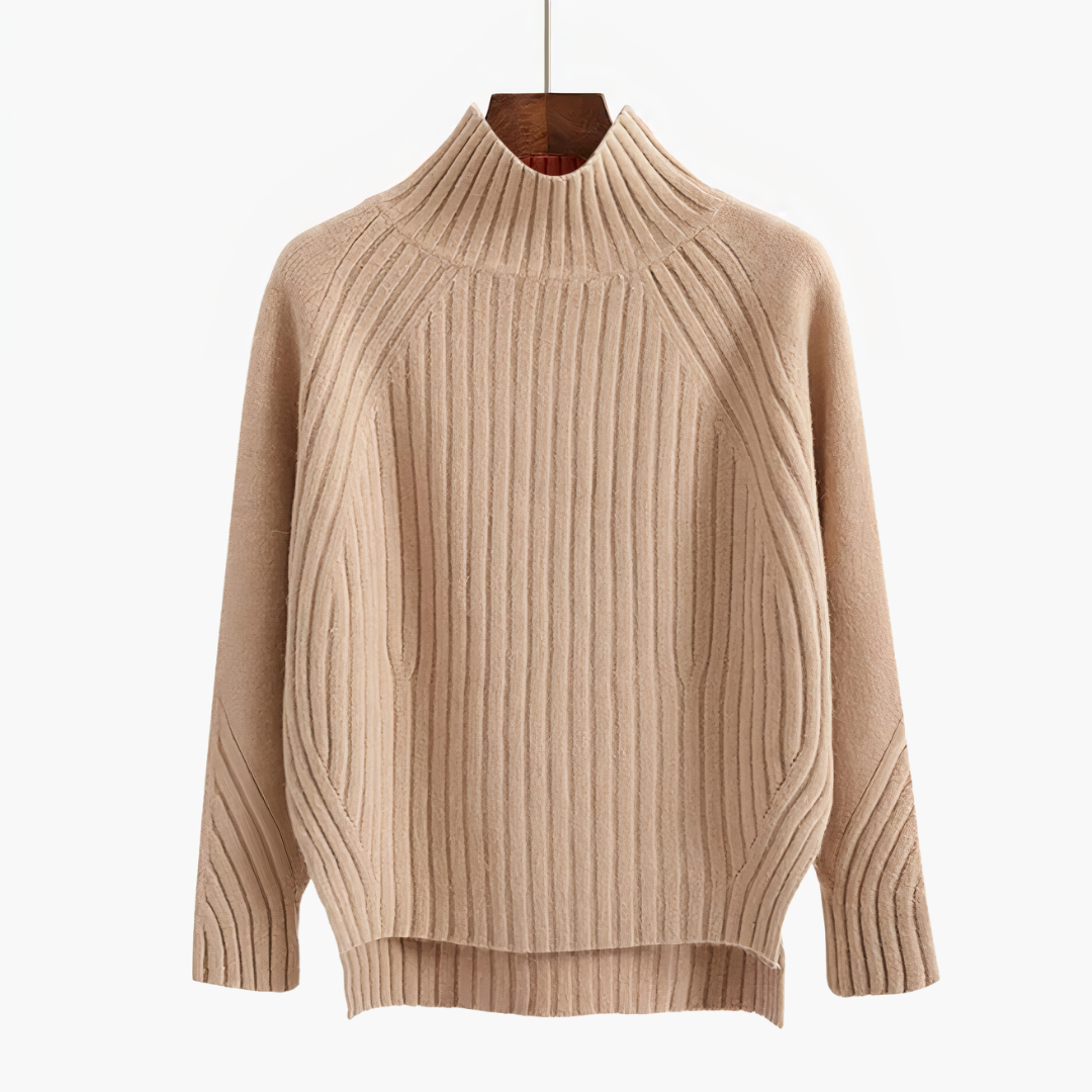 Pull en maille femme col rond coupe ample 4