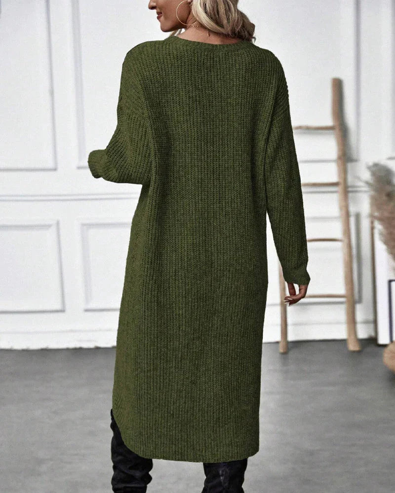 Pull en maille torsadée femme col rond coupe ample 6