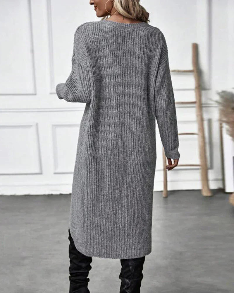 Pull en maille torsadée femme col rond coupe ample 9