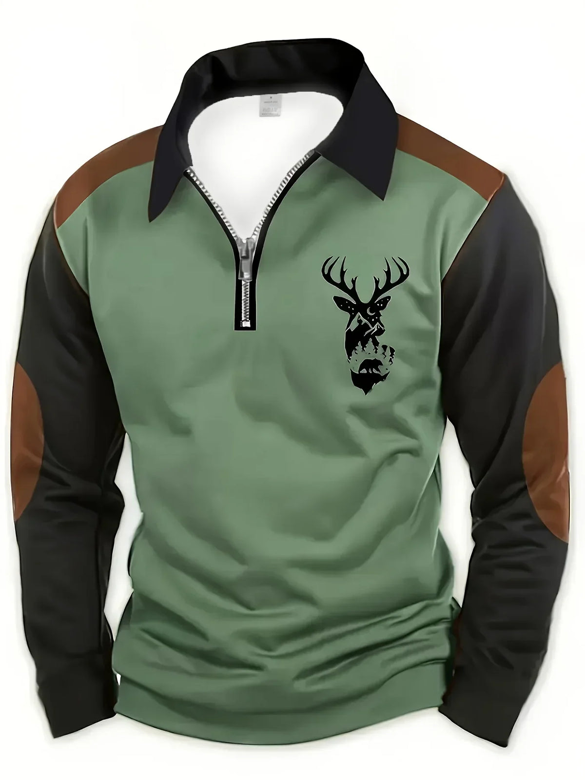 Pull homme automnal en maille à coutures renforcées 4