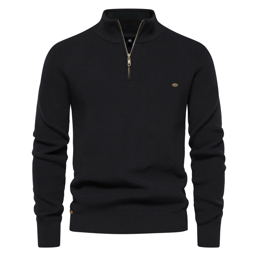 Pull homme en coton doux, léger et respirant pour l'automne 1