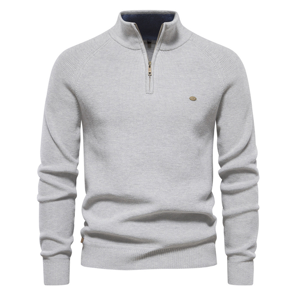 Pull homme en coton doux, léger et respirant pour l'automne 3