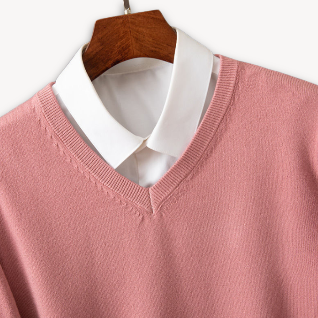 Pull homme en laine coupe aisée et maille qui garde sa forme 13