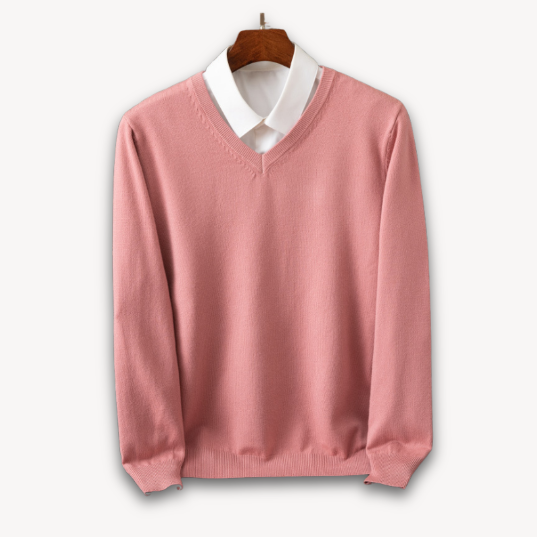 Pull homme en laine coupe aisée et maille qui garde sa forme 7
