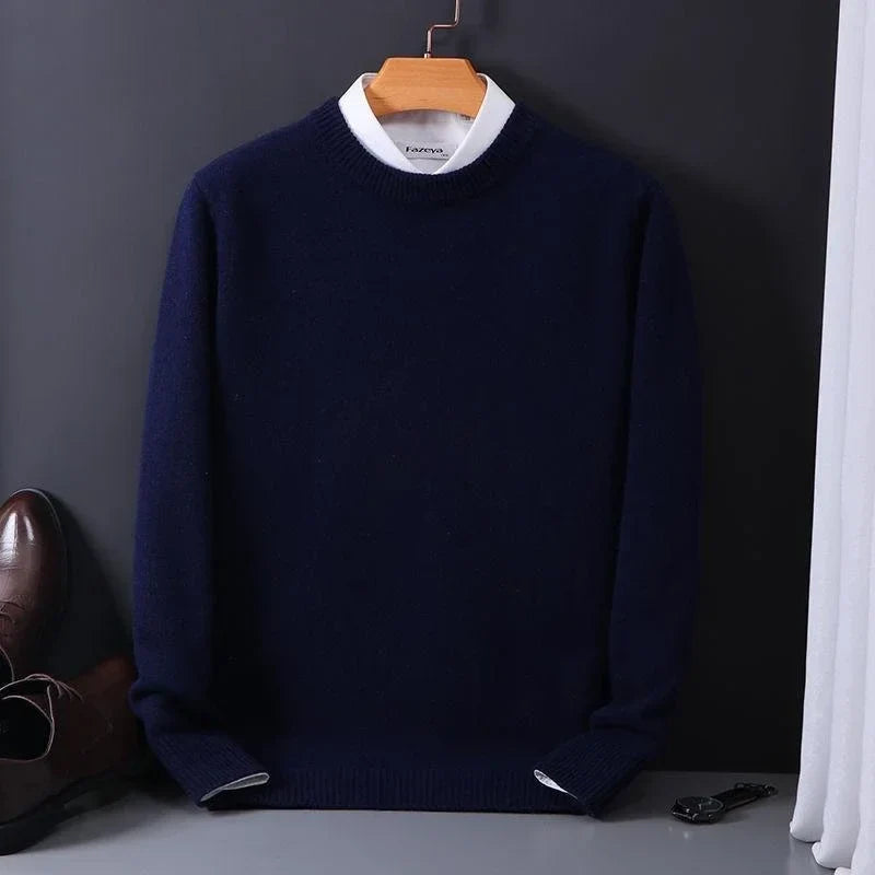 Pull homme en maille de laine douce 2